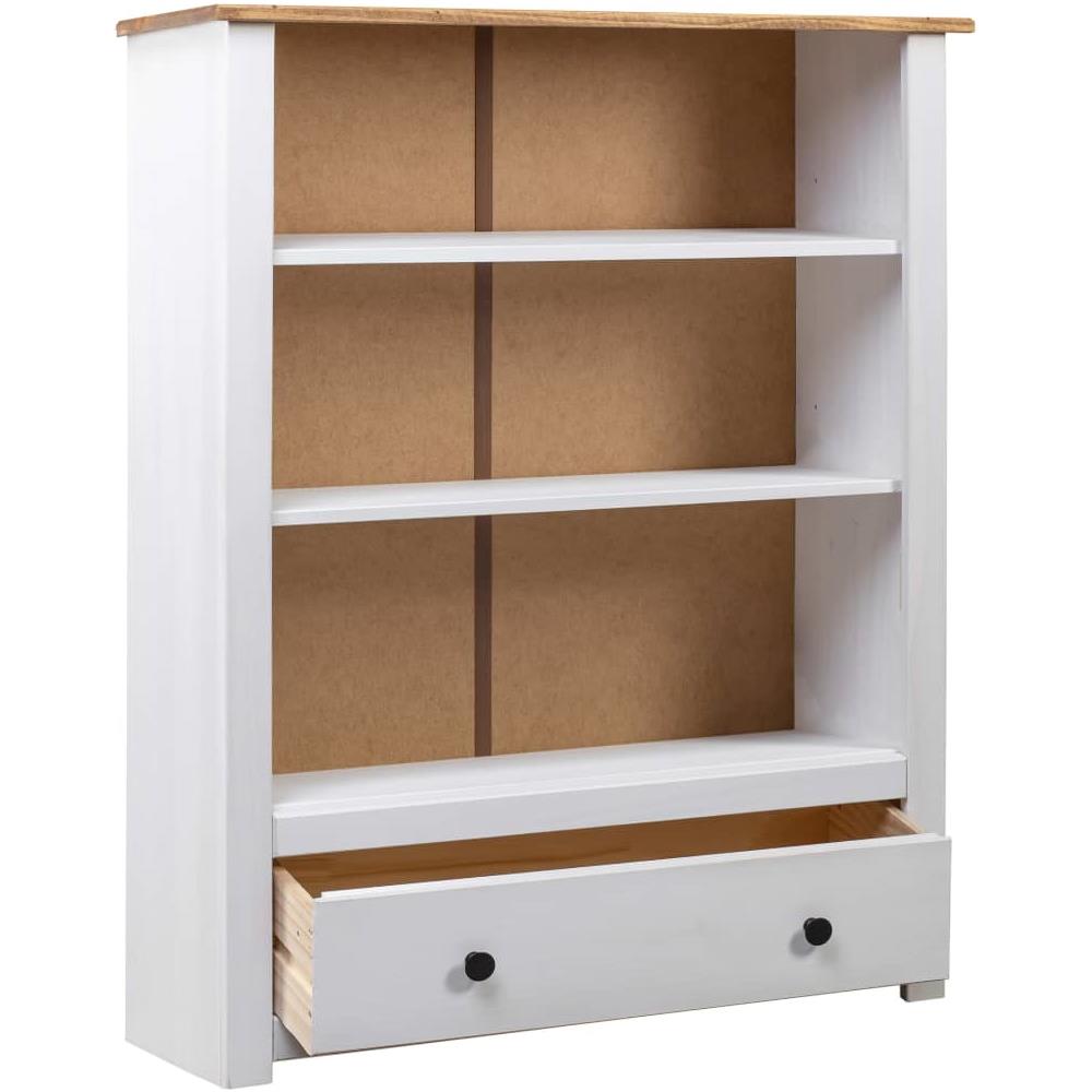 Libreria Bianca 80x35x110 cm in Pino Massello Panama Range - Foto 2