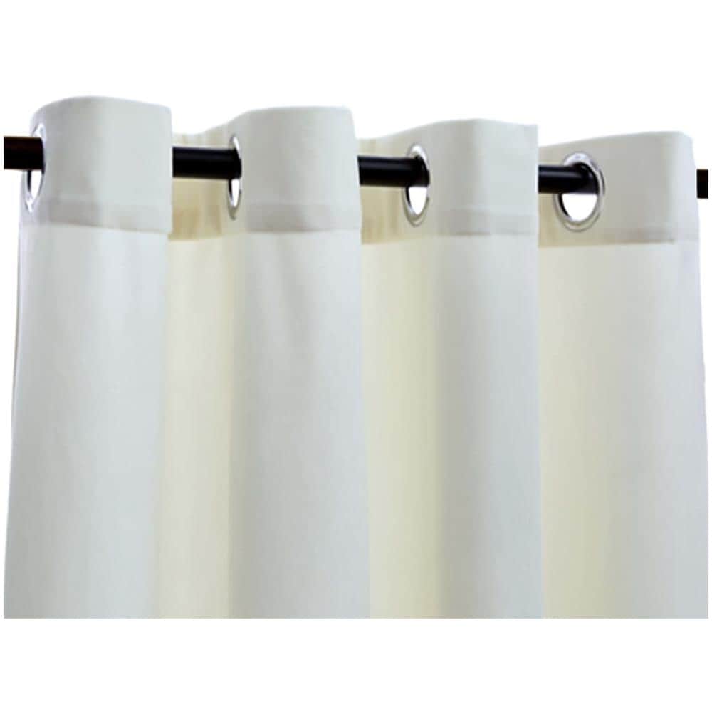 Tende Oscuranti Con Anelli 2 Pz Crema In Velluto 140x245 Cm - Foto 4