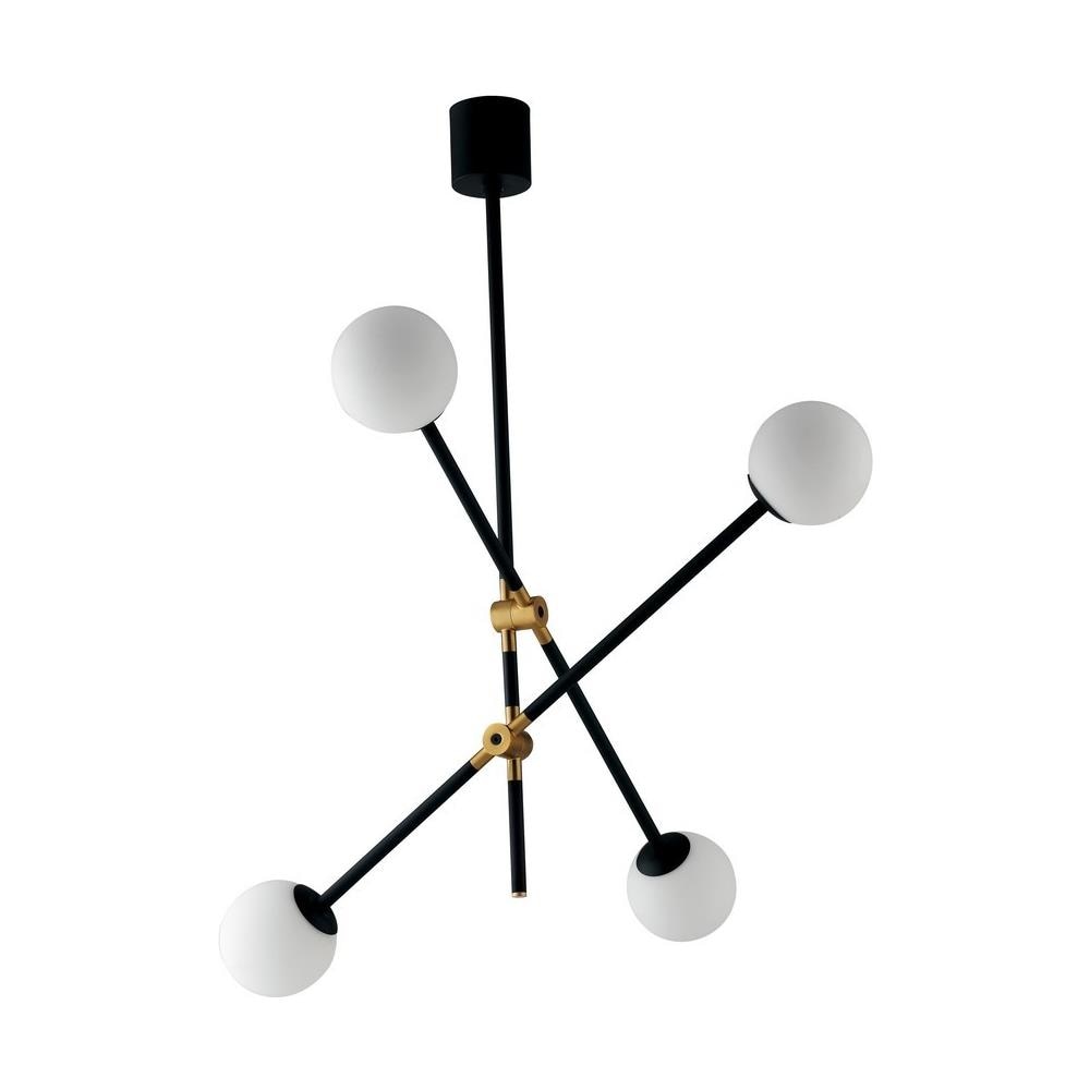 Lampadario Antitesi Nera / oro 4xe14 91x85x18cm - Foto 2