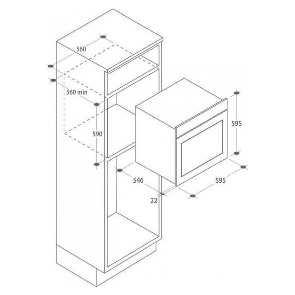 Forno Elettrico da Incasso FCPS615X / 1/E Capacità 70 L Multifunzione Ventilato Colore Inox - Foto 3