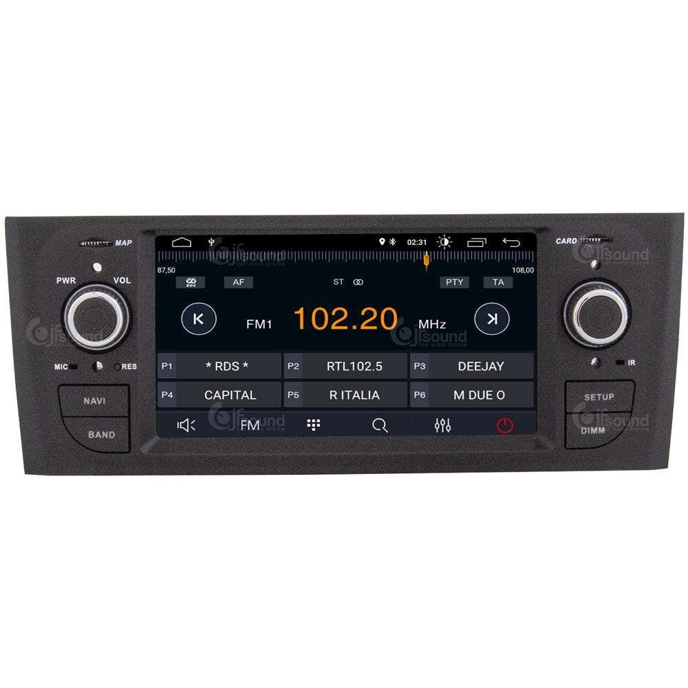 Autoradio Custom Fit Fiat Grande Punto Linea Android Dab Gps Bluetooth Wifi Usb Full Hd Touchscreen Display 6.2” - Foto 2
