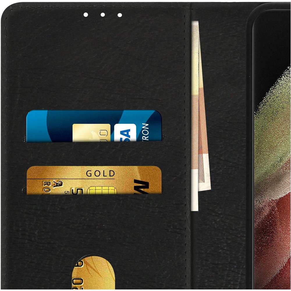 Custodia Samsung Galaxy S21 Ultra Portadocumenti Funzione Supporto Nero - Foto 2