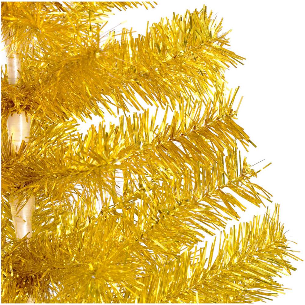 Albero di Natale Artificiale con Supporto Oro 240 cm PET - Foto 2