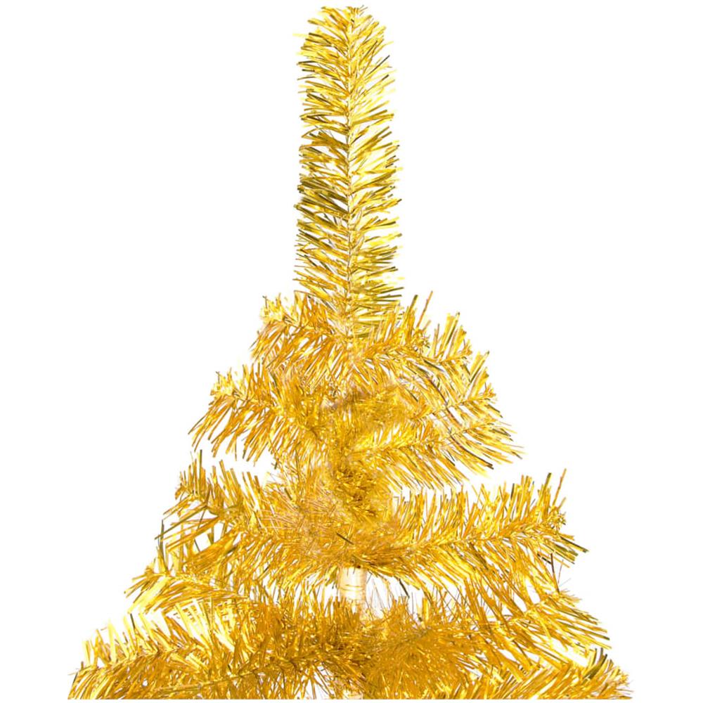 Albero di Natale Artificiale con Supporto Oro 240 cm PET - Foto 3