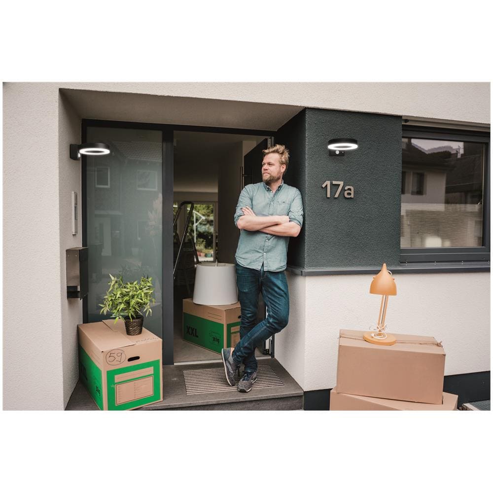 Ledvance Apparecchio Led A Parete E A Soffitto, Lampada Da Esterno, Endura® Style Solar Single Circle / 6 W, 3.2 V, Bianco Caldo, 3000 K, Ip44 - Foto 8