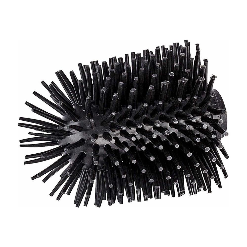 Spazzola Wc Con Testa In Silicone E Contenitore Semi-chiuso, Set Da Toilette Moderno - - Foto 3