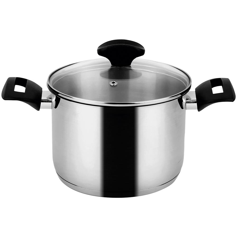 Fagor Alaia Casseruola Alta Induzione 18 Cm 3 L Acciaio Inossidabile Coperchio Di Vetro  Argento - Foto 1