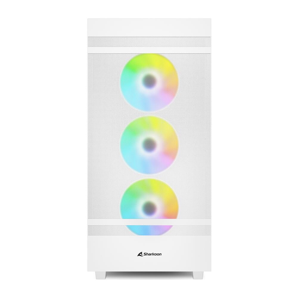 Case Rebel C50 RGB Full Tower ATX / Micro-ATX / Mini-ITX 3 Porte USB 3.1 Colore Bianco (Finestrato) - Foto 2