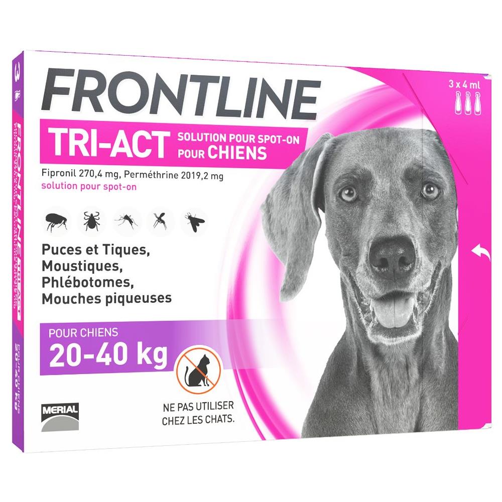 Tri-act Spot-on Chien De 20-40kg 3 Pipette Da 4 Ml - Foto 1