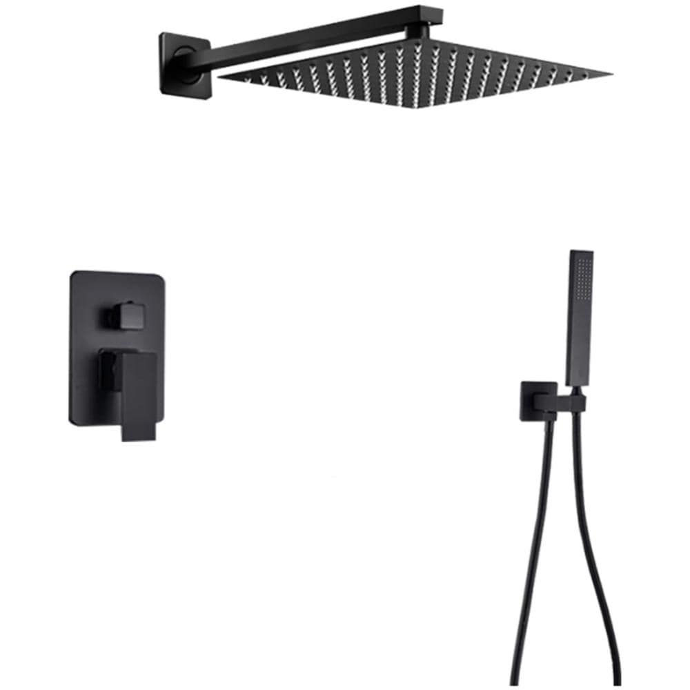 Set miscelatore doccia, Blackswan, tipo M73.46, modello nero opaco, misura 40 cm - Foto 1