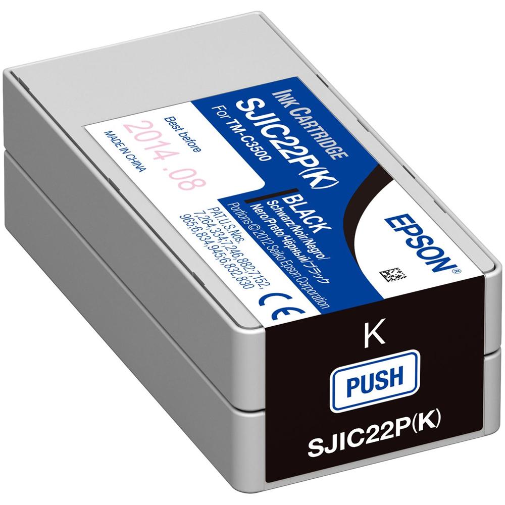C33S020601 Cartuccia Ink Originale Nera per ColorWorks TM-C3500 - Foto 1