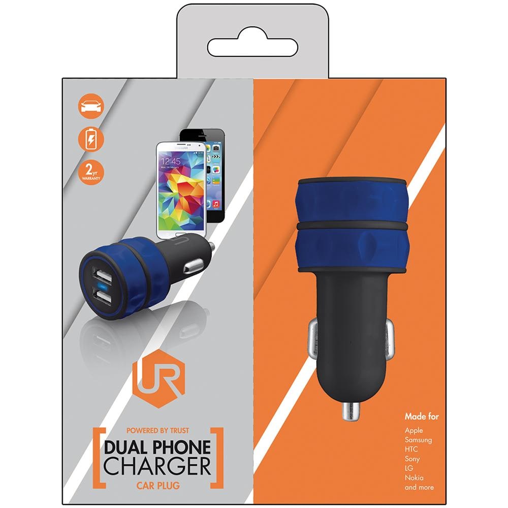 Caricabatteria universale per Auto con 2 porte USB - Blu - Foto 11