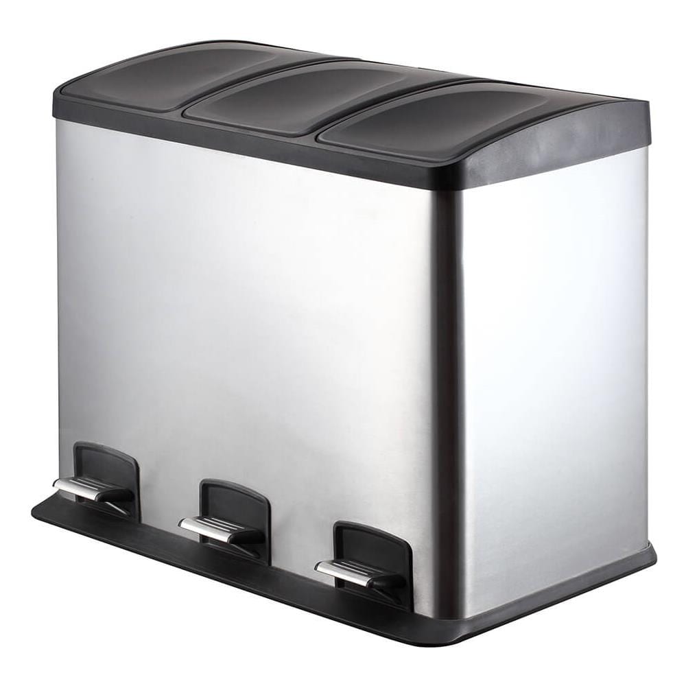 Pattumiera A Pedale Lt. 3X12 Per Raccolta Differenziata - Foto 2