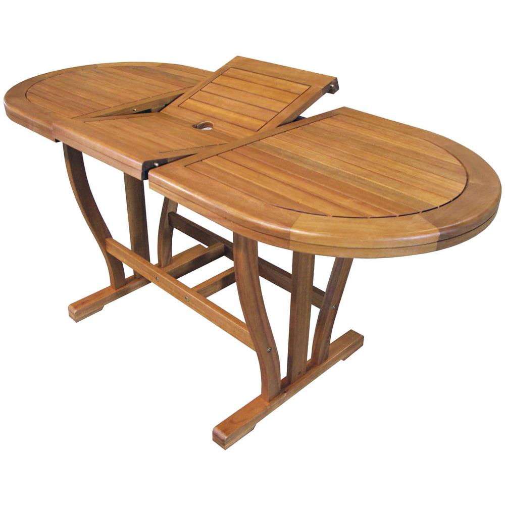 Tavolo Legno Acacia Gold Allungabile Doppio Bordo Ac805078db - Foto 8