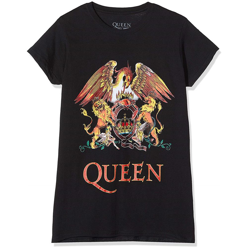 Queen: Classic Crest (T-Shirt Donna Tg. L)  - Foto 1