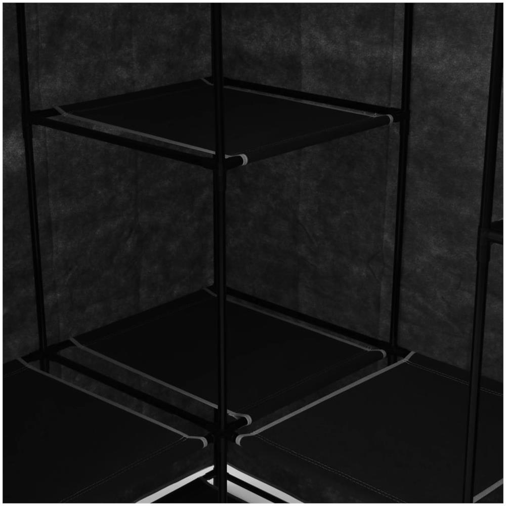 Armadio Angolare Nero 130x87x169 Cm - Foto 2