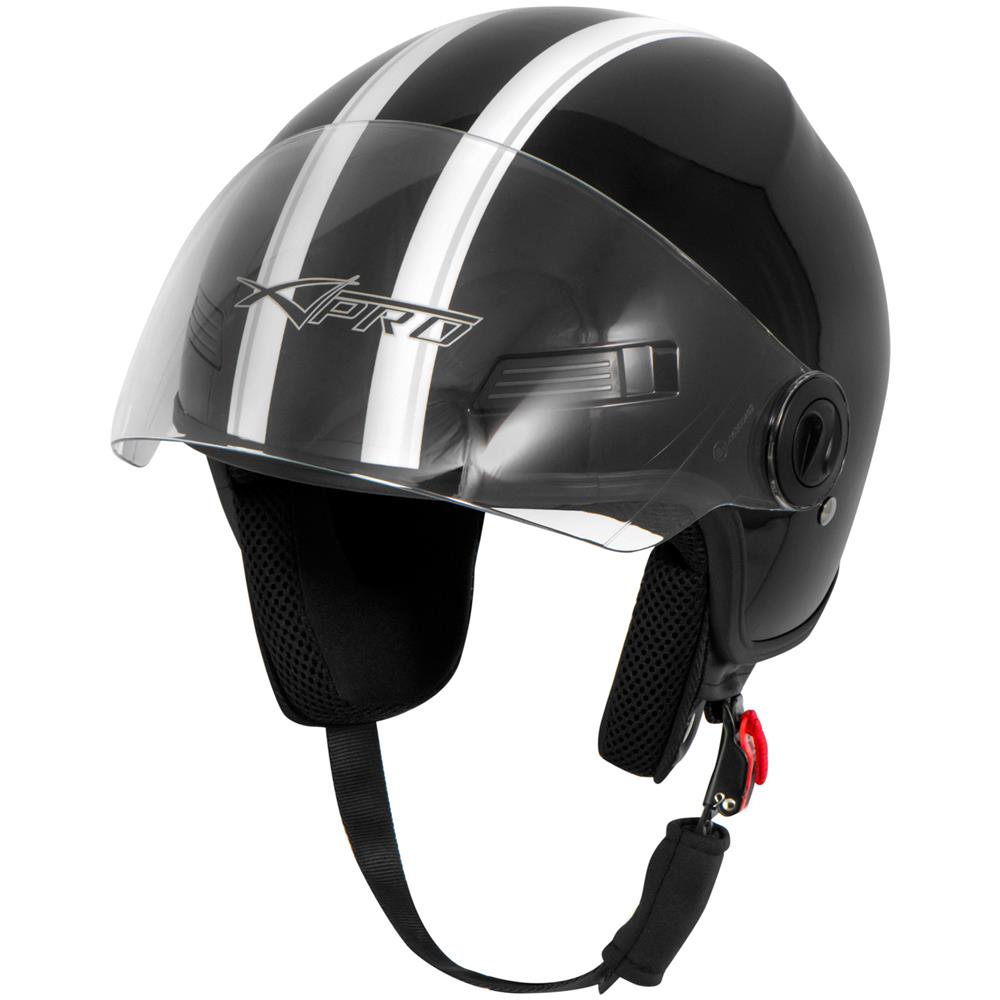 Casco Jet Scooter Moto Quad Omologato Ece 22 05 Visiera Nero Xs - Foto 5