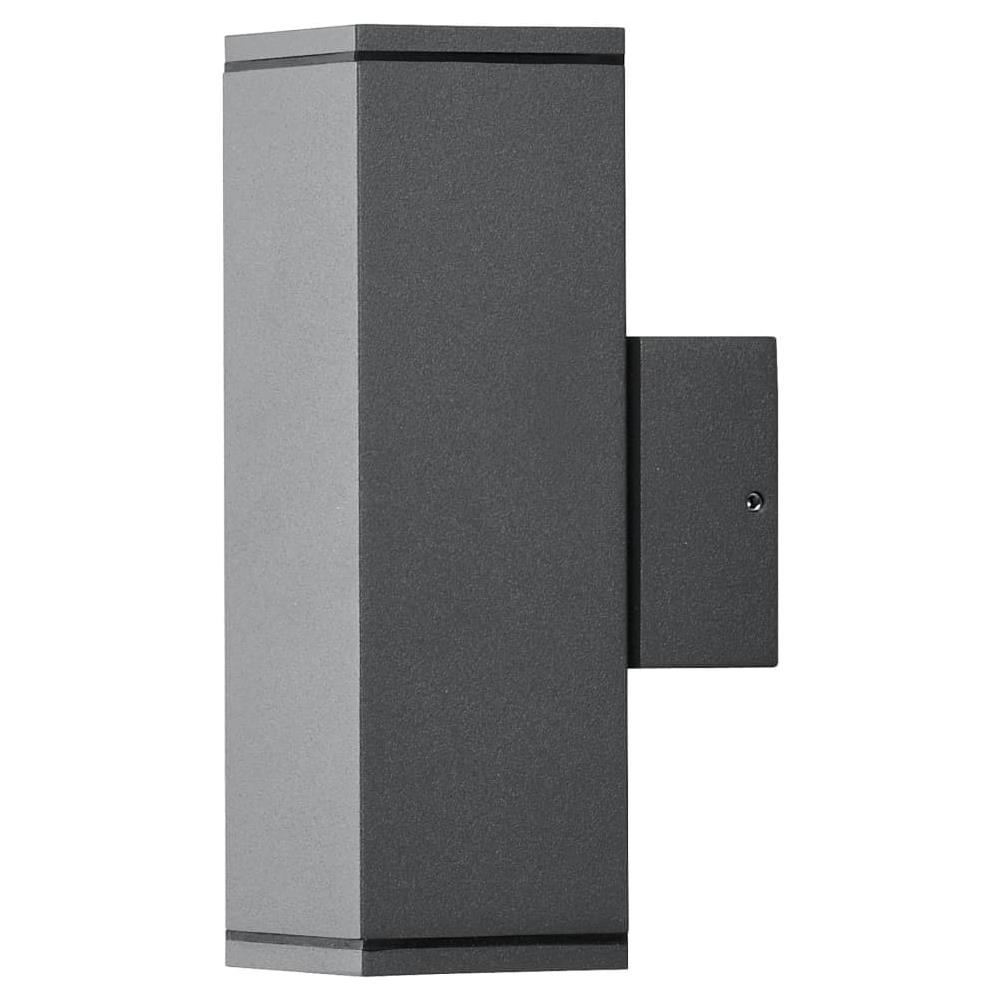 Lampada da Parete Monza Doppia Quadrata Grigio Scuro - Foto 1