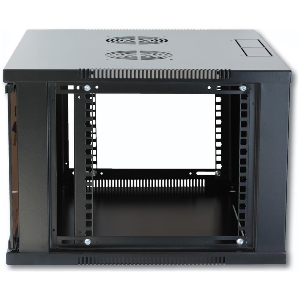 Armadio Rack 19" a Muro 6U prof. 450 Nero Assemblato I-CASE ER-1009B45 - Foto 2
