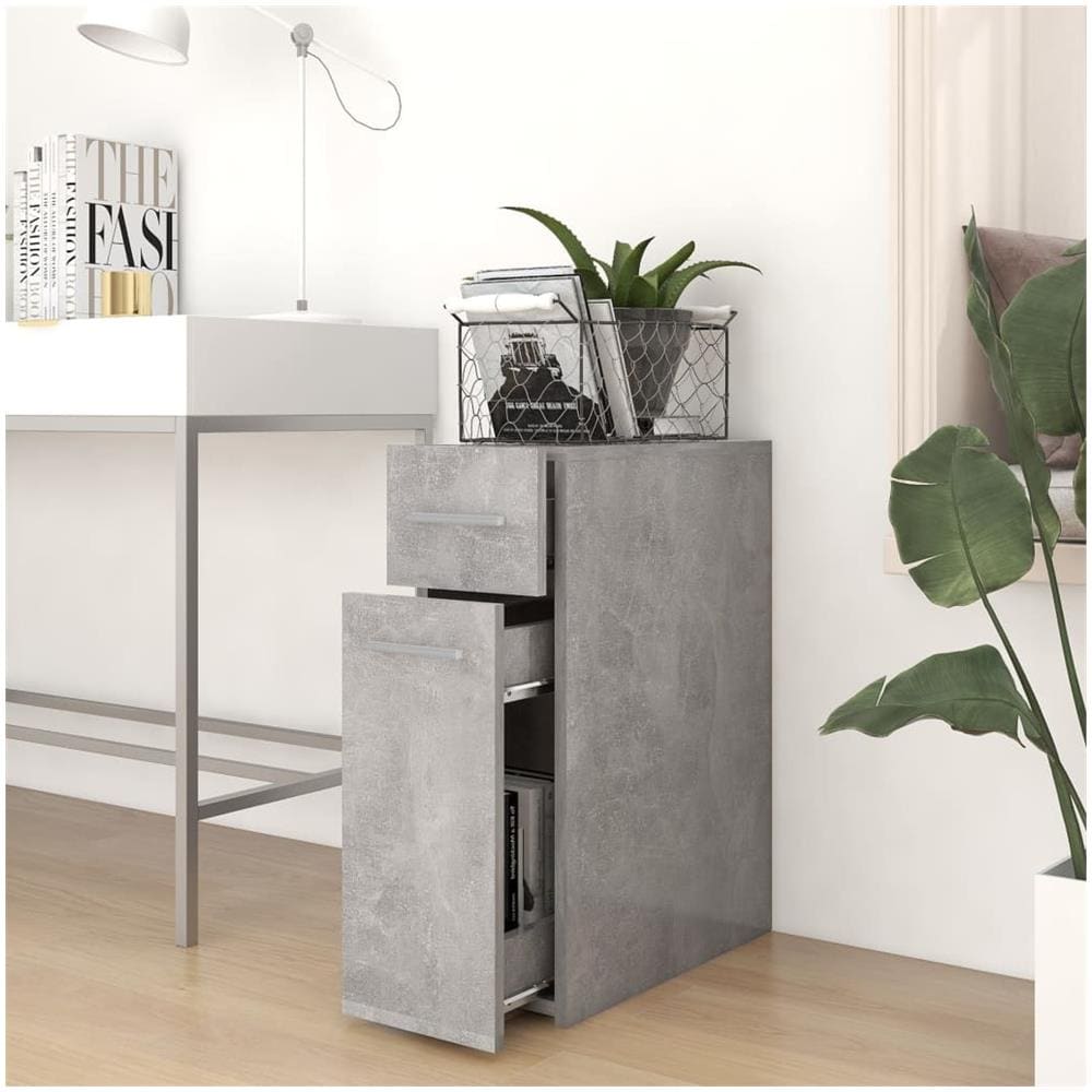 Armadietto da Farmacia Grigio Cemento 20x45,5x60 cm Multistrato - Foto 3