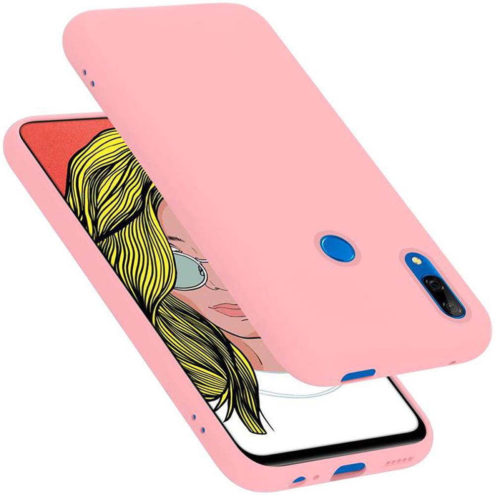 Custodia Compatibile Con Huawei P Smart Z / Y9 Prime 2019 / Enjoy 10 Plus In Liquid Rosa - Coperchio Protettivo In Silicone Tpu Flessibile - Foto 1