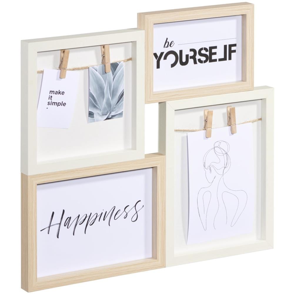 Hama Kiruna Cornice per foto multipla Quercia, Bianco - Foto 1