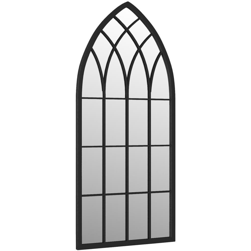 Specchio Da Giardino Nero 70x30 Cm In Ferro Per Uso Esterno - Foto 2