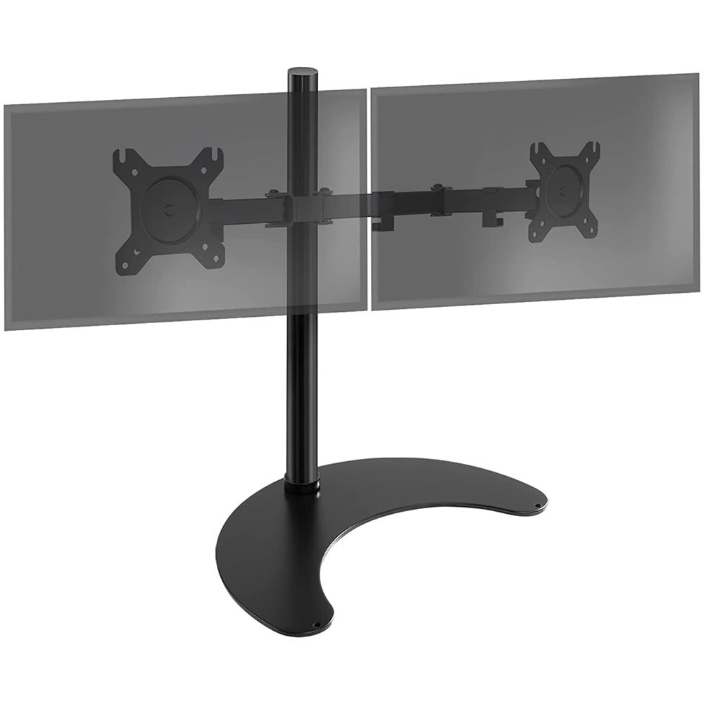 Dm15d2 Bk Supporto Monitor Da Scrivania - Supporto Con Piedistallo Per 2 Monitor 13”-27” - Altezza Regolabile - Adatto A Monitor Fino A 8 Kg - Foto 1