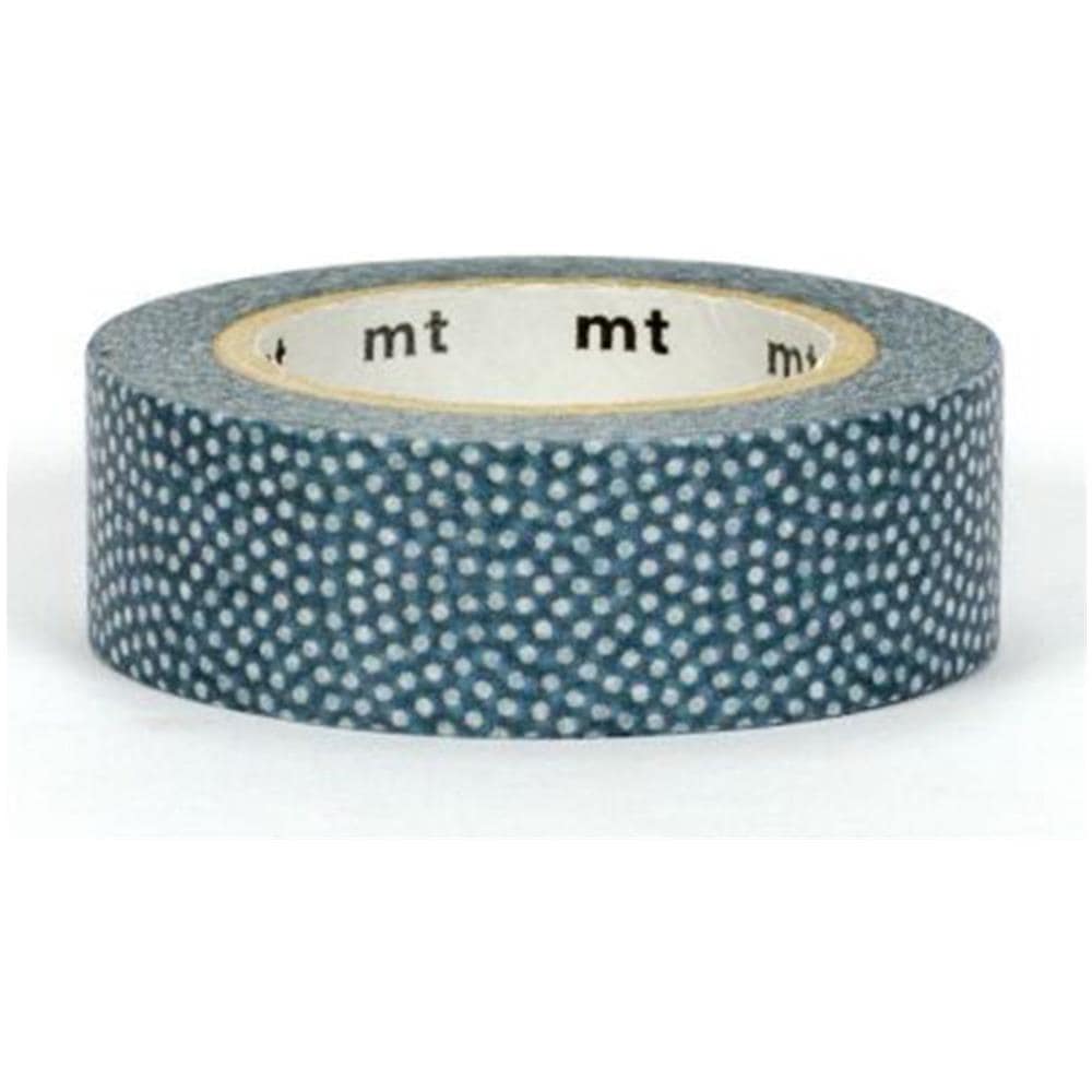 Nastro Adesivo Decorativo A Punti - Grigio Blu - 1,5 Cm X 7 M - Foto 1