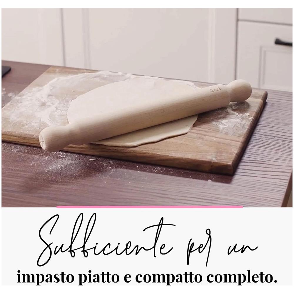 Mattarello Francese In Legno - Rullo Per Pizza 40 Cm - Foto 3