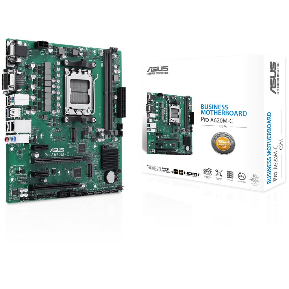 Scheda Madre PRO A620M-C-CSM Socket AM5 Chipset AMD A620 microATX - Foto 1