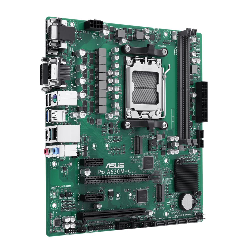 Scheda Madre PRO A620M-C-CSM Socket AM5 Chipset AMD A620 microATX - Foto 2