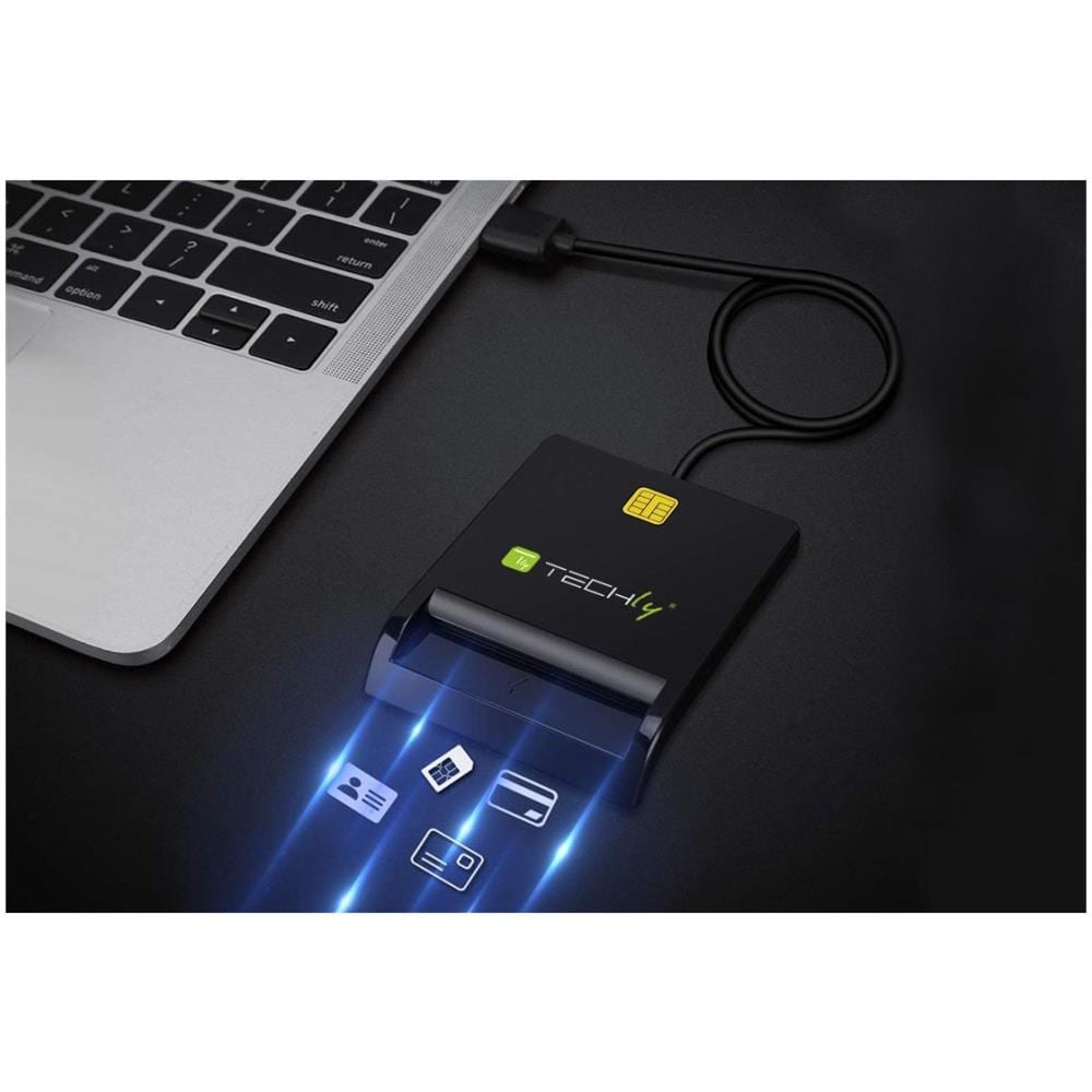 Lettore di smart card USB esterno Nero - Foto 7