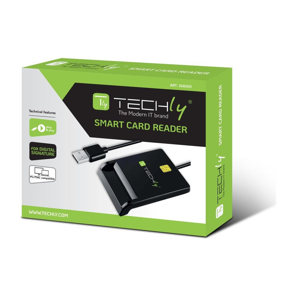 Lettore di smart card USB esterno Nero - Foto 2