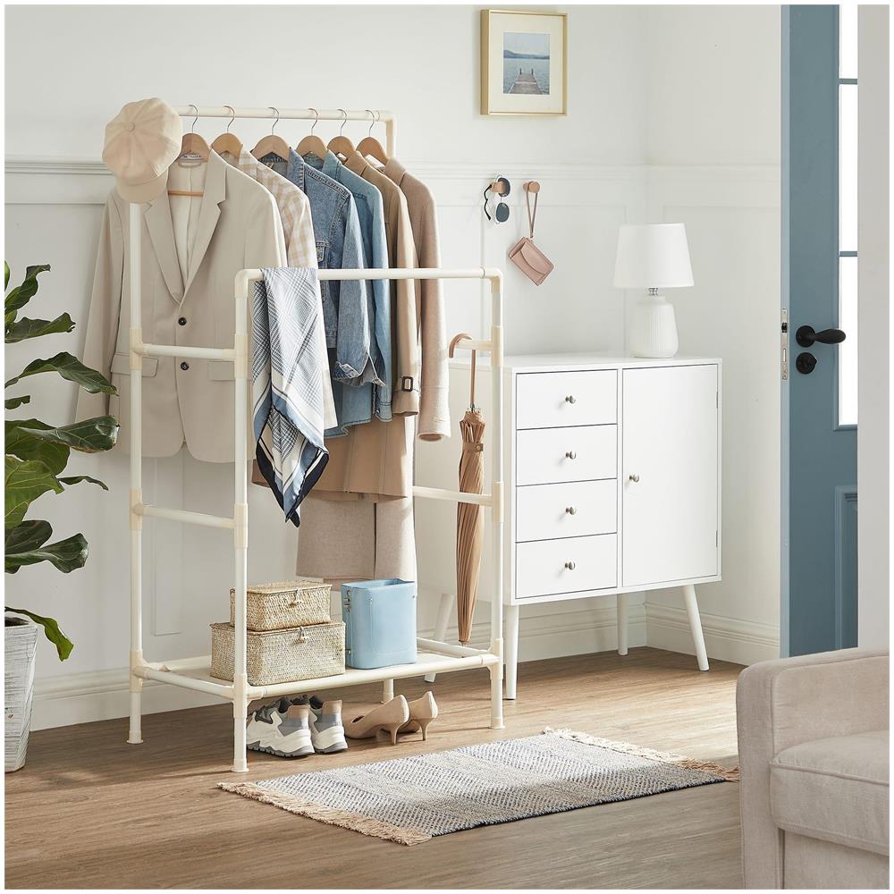 APPENDIABITI VALORA con ripiano - Ecru RDR01WT - Foto 2