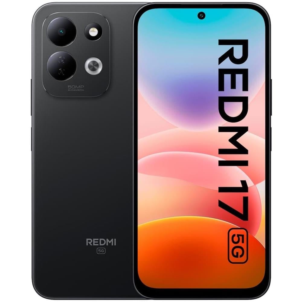 Redmi 17 5G 128GB 4GB Ram Display 6.9" HD 120Hz Main Camera 50MP Selfie 8MP DualSim Ibrida HyperOS3 Snapdragon 4 Gen5 7500mAh Ram Black - Foto 1