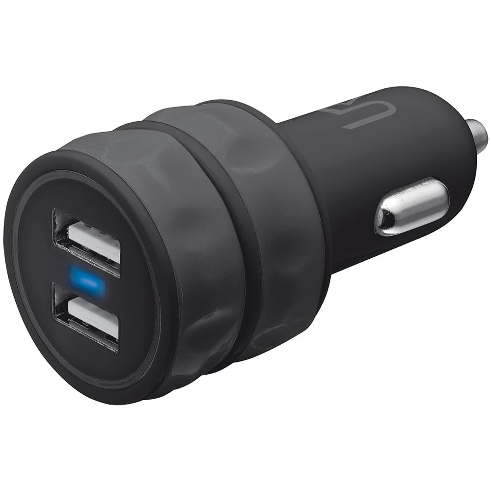 Caricabatteria universale per Auto con 2 porte USB - Nero - Foto 1