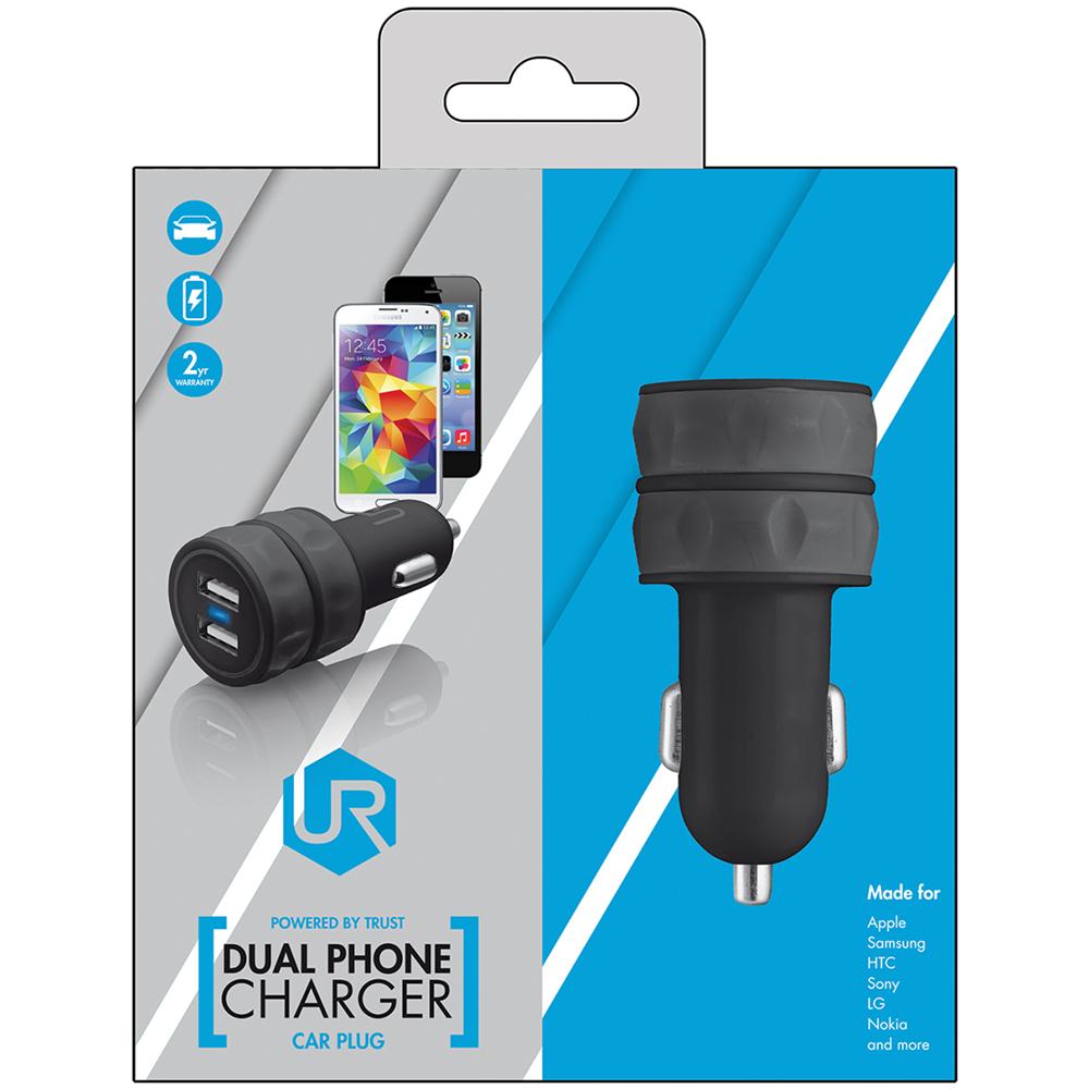 Caricabatteria universale per Auto con 2 porte USB - Nero - Foto 6