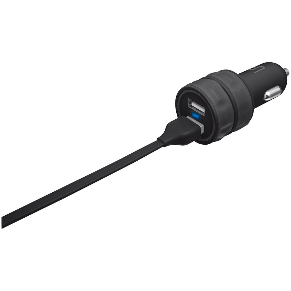 Caricabatteria universale per Auto con 2 porte USB - Nero - Foto 2