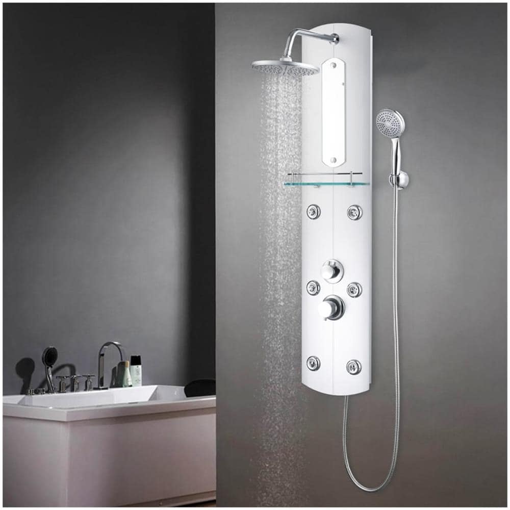 Pannello Doccia 25x43x120 Cm Argento - Foto 1