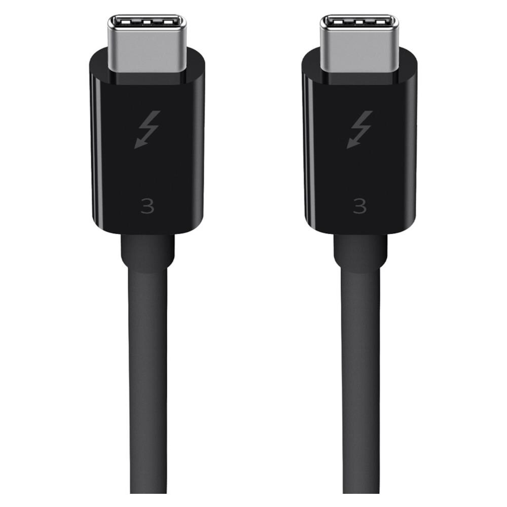 F2CD084BT0.8MBK Cavo Thunderbolt 3 da 100 W, da USB-C a USB-C, 0.8 m, Nero - Foto 3