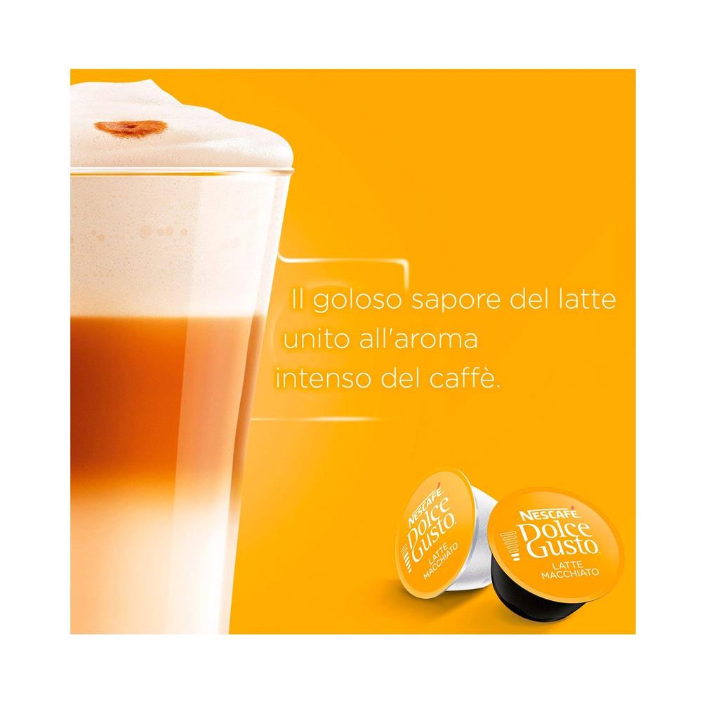 Nescafé Capsule Dolce Gusto, Aroma Latte Macchiato - Conf. 16 Capsule - Foto 2