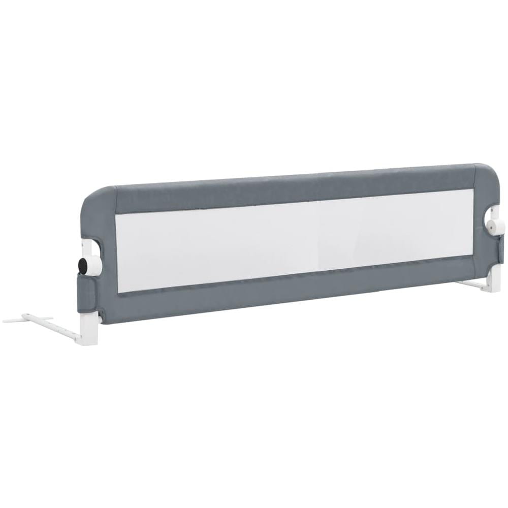 Sponde Letto Di Sicurezza Bambini Grigio 120x42cm Poliestere - Foto 2