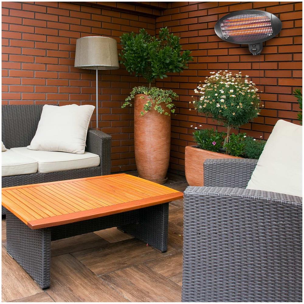 Riscaldatore Patio A Muro Ka-5286 2000 W Quarzo Nero - Foto 10