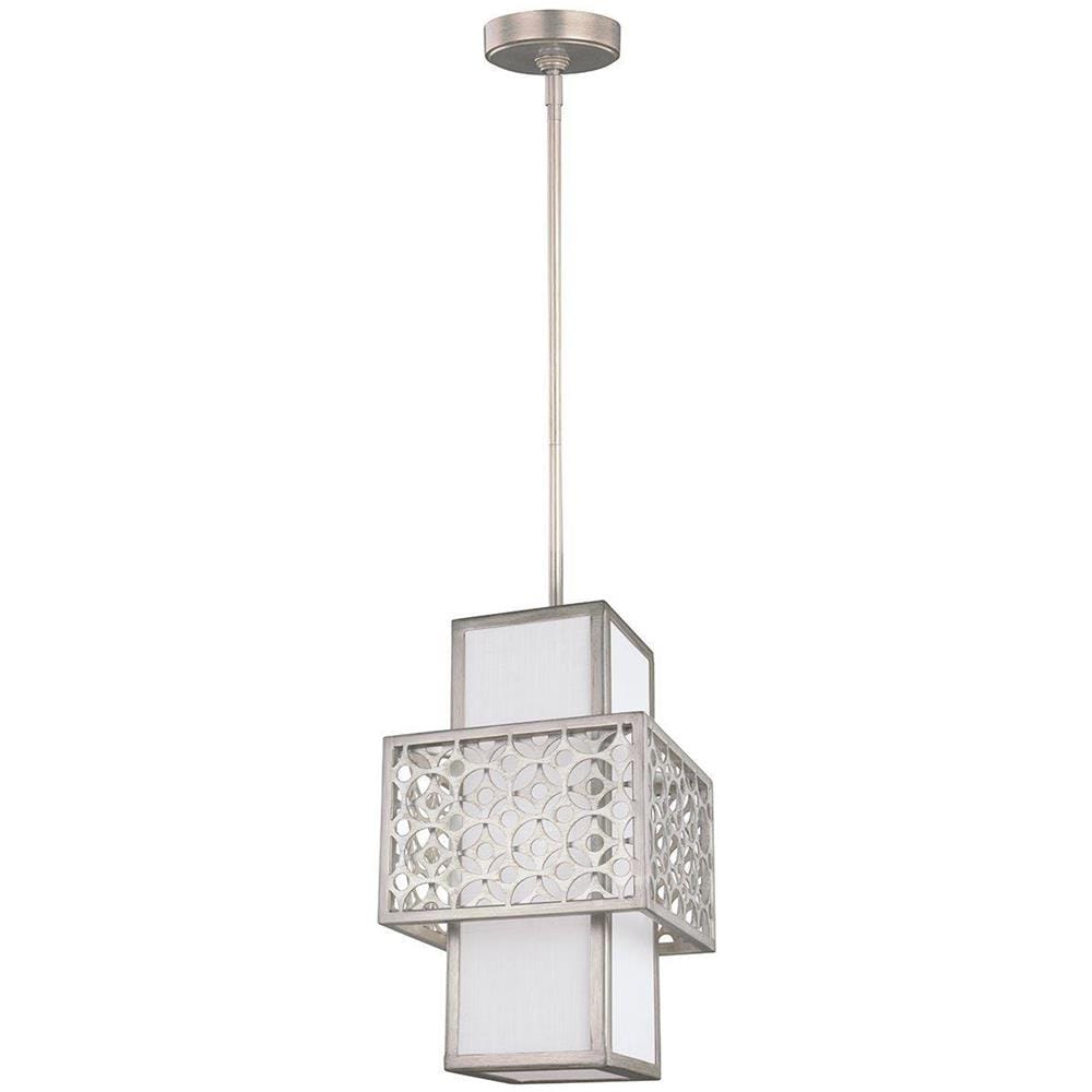 Lampadario A 1 Luce Argento, E27 - Foto 1