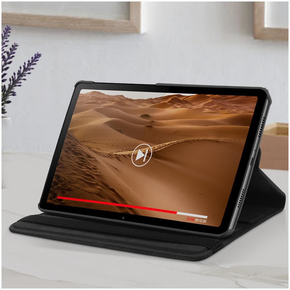 Custodia Samsung Tab A7 Lite Supporto Rotante Orizzontale / Verticale Nera - Foto 5