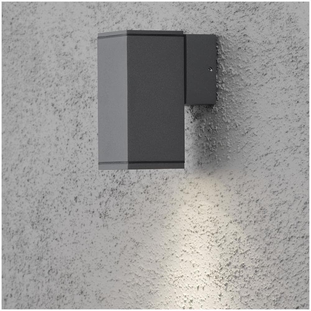 Lampada da Parete Monza Singola Quadrata Grigio Scuro - Foto 2