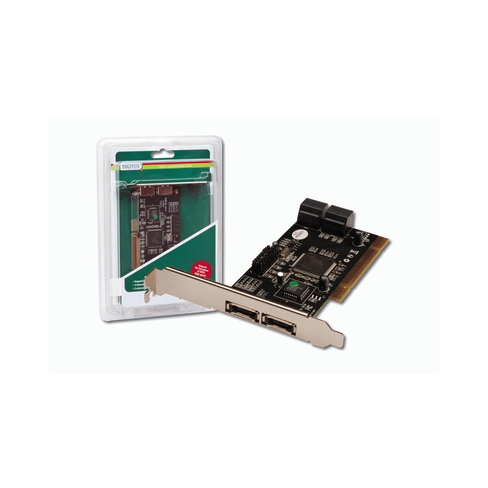 DIGITUS - SATA 150 RAID PCI card scheda di interfaccia e adattatore ...