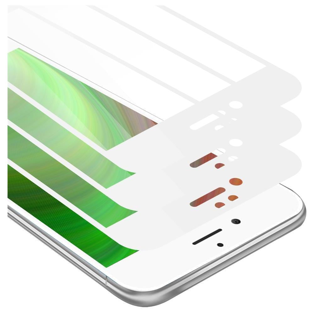 3x Pellicola Armatura A Schermo Intero Compatibile Con Apple Iphone 6 / Iphone 6s In Trasparente Con Bianco - 3x Vetro Temperato (tempered) Di Protezione Del Display In Durezza 9h Con 3d Touch - Foto 1