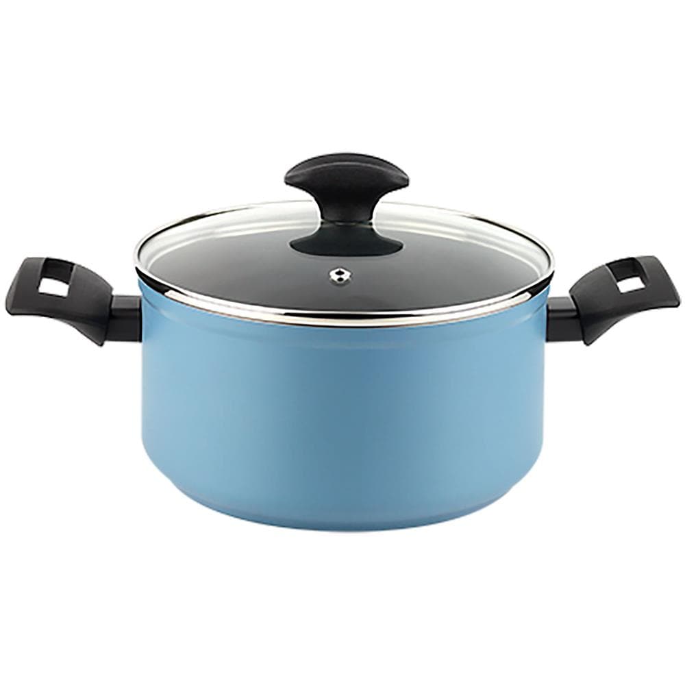 Fagor Maxima Pentola Induzione 20 Cm Alluminio Forgiato, Antiaderente Senza Pfoa, Coperchio  Blu - Foto 1